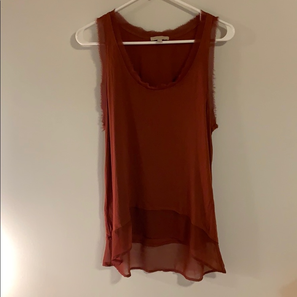 Burnt Orange Bordeaux Tank
